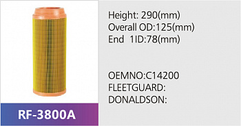Фильтр воздушный RF-3800AB (1/10/30)